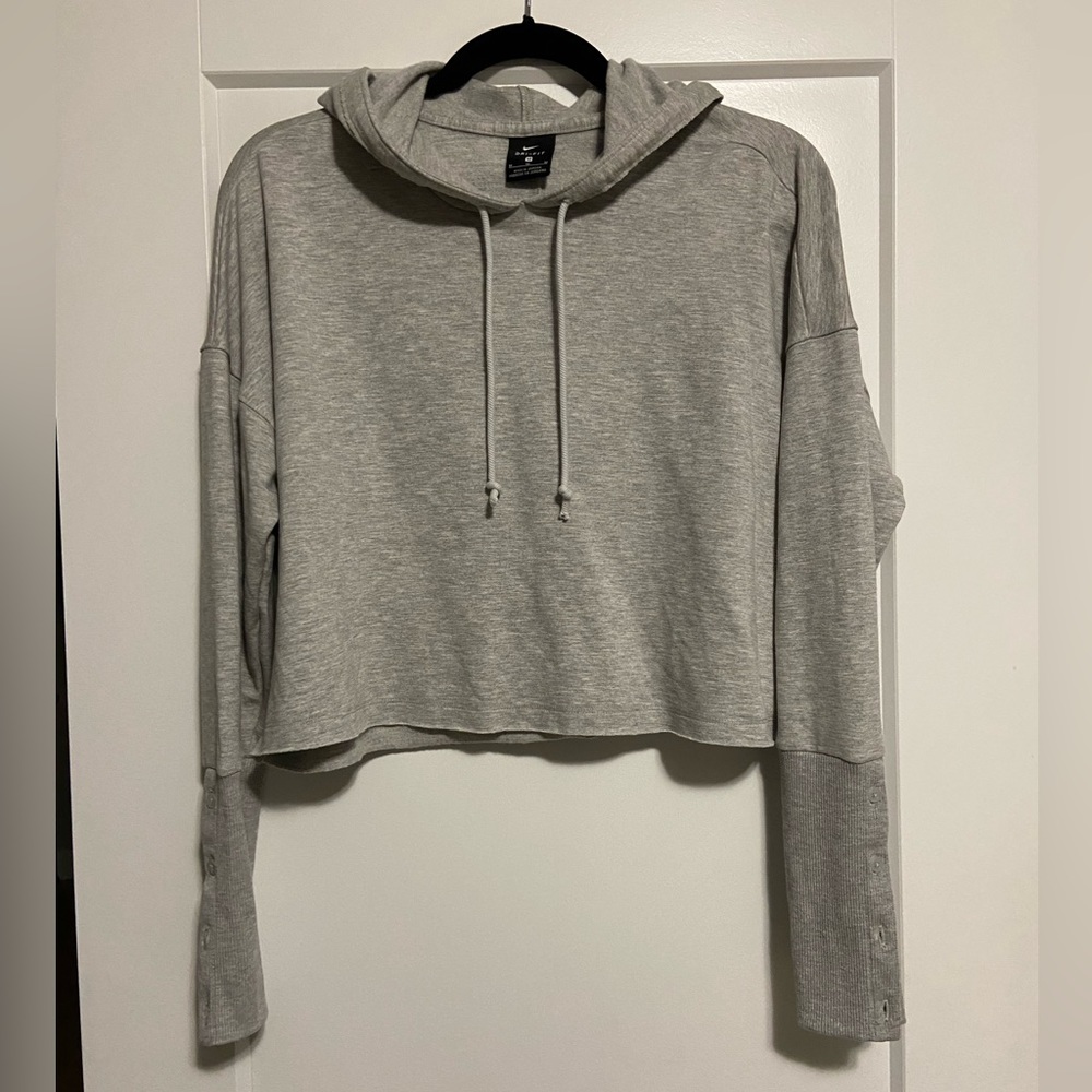 Nike yoga crop hoodie